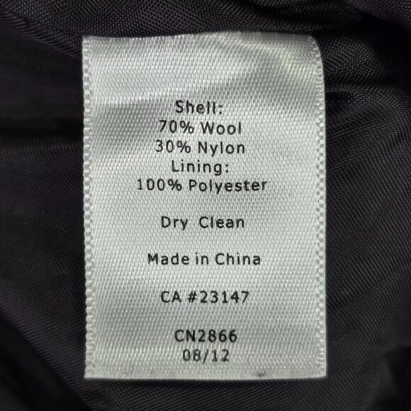 Womens Talbots Petites Burgundy Pink Plaid Wool Blend Pencil Skirt Size 10P - Picture 3 of 8